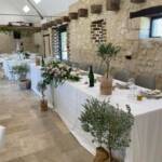 Présentation élégante de table de mariage avec décorations au Domaine de la Belle Métairie - Sud-Sarthe - sud sarthe